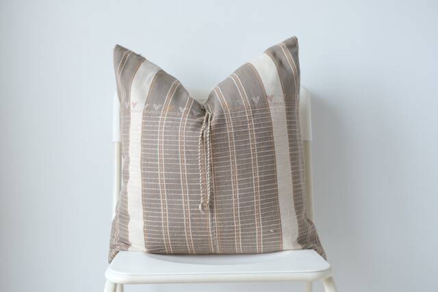 Tribal Hand Woven Natural Dye Color Pillow Cover - image 1
