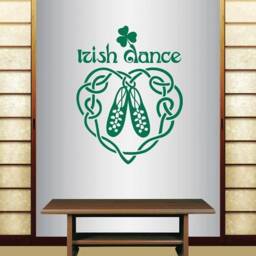 In-Style Decals Wall Vinyl Decal Art Sticker Irish Dance Words Sign Shoes Ireland Celtic Step Studio Dancing Girl Woman Design 1710 - thumbnail 3
