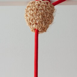 Large Rope Pendant Lamp - Red - thumbnail 4