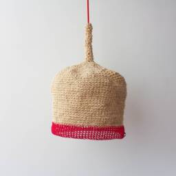 Large Rope Pendant Lamp - Red - thumbnail 2