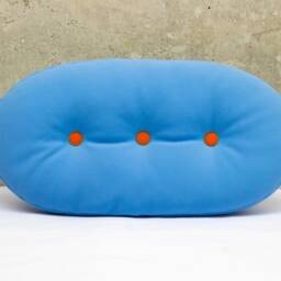 Dragee Oval, Light Blue, Made Of Softshell Fabric - thumbnail 3