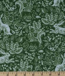 Woodland Changing Pad Cover Vintage Green Rifle Paper Cotton - thumbnail 3