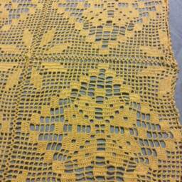 Floral Handmade Crochet Bedspread - thumbnail 2