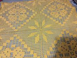 Floral Handmade Crochet Bedspread
