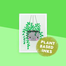Girl Succulent Plant Print - A4 297mm X 210mm Risograph - thumbnail 2
