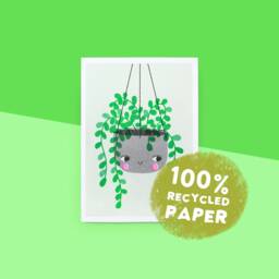 Girl Succulent Plant Print - A4 297mm X 210mm Risograph - thumbnail 3