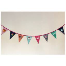 Unicorn Bunting, Rainbow Fantasy Nursery Playroom Bunting - thumbnail 2