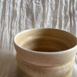 Bamboo Bubble Tumbler, Handmade Glazed Pot, 300Ml Vessel, Unique British Gift, Handcrafted Plant Whiskey Tumbler - thumbnail 3