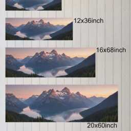 Panoramic Canvas Print, Customized Wall Art, Landscape Prints, Home Decor - thumbnail 2