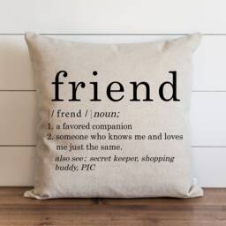 Friend // 18 X 20 Pillow Cover Everyday Throw Gift Accent Cushion - thumbnail 1
