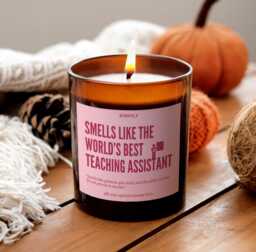Best Teaching Assistant Candle Hand-Poured Soy Personalized Gift Ta Relaxing Scented For Teachers 1 To Helper - thumbnail 1