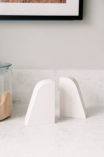 Tall Sloped Modern Bookend - image 1