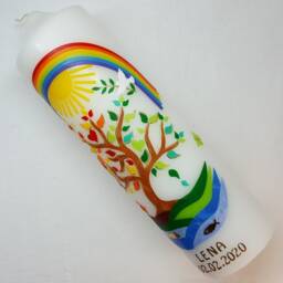 Baptismal Candle Tree Of Life, Incl. Inscription - thumbnail 2
