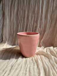 Candy Floss Pink Ceramic Planter, Handmade Glazed Pot, Plant Pots, 500Ml Barbie Vessel, Unique British Gift, Handcrafted Pots
