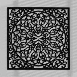 3D Stylish Wood Wall Art Decor, Moroccan Panel, Openwork Ornament Picture, Living Room, Decorative Wooden Panel, Gift Idea - thumbnail 1