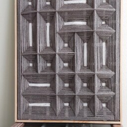 Textile Wall Art Framed/Geometric 3D Textile/Modern Textile/Wall Hanging Decoration/Picture Walls/Handmade Deco/Macrame / - thumbnail 2