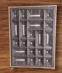 Textile Wall Art Framed/Geometric 3D Textile/Modern Textile/Wall Hanging Decoration/Picture Walls/Handmade Deco/Macrame /