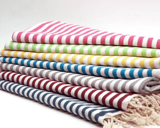 Turkish Organic Cotton Peshtemal Towel, Hand Tea Drying Cloth - image 1