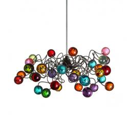 Modern Bubbles Ceiling Light With Multicolored For Girls Bedroom Or Bathroom