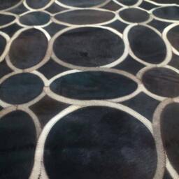 Cowhide Patchwork Rug Raw Leather Argentina - Free Shipping Model Retro, Mix Of Chocolate & Caramel Cowhide Rug 6' X 8' - thumbnail 3