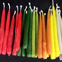 B-Beeswax Filigree Candle, Hand-Dipped, Ice-Cold - thumbnail 4