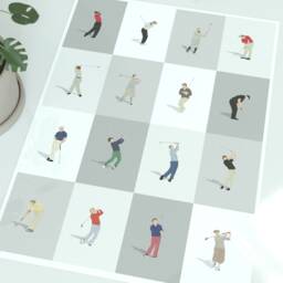 Golf Legends Print - Icons Wall Art Greatest Golfers Poster - thumbnail 3