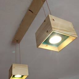 Modern Wooden Led Pendant Light - Dimmable Fsc Certified - thumbnail 2