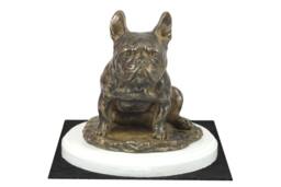 French Bulldog, Dog On White Wooden Base Statue, Limited Edition, Artdog