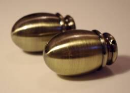 Antique Gold Metal Curtain Pole Finials - For ??16mm - Pack Of 1