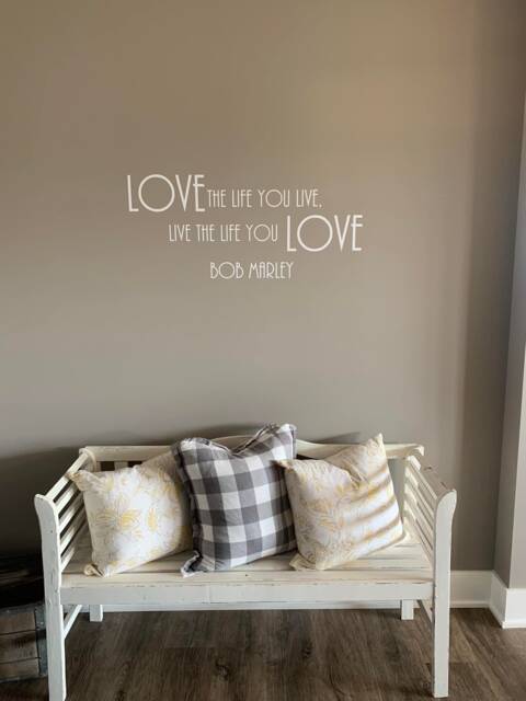 Love The Life You Live, Live Love. Vinyl Wall Decal - image 1
