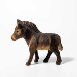 Charming Hand Carved Wooden Foal Figure - Rustic Horse Statuette & Farmhouse Shelf Decor Sweet Animal Lover Gift For Nursery - thumbnail 3