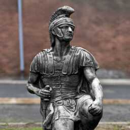 stone Warrior Sculpture Concrete Medieval Knight Figurine Outdoor Soldier Ornament Cement Memorial Decoration Military - thumbnail 4