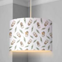 Lampshade - Cute Little Bunnies Nursery Ceiling Or Table Lampshade, Childrens Woodland Decor, Nursery Decor