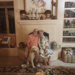 30Th Anniversary Gift For Parents Custom Portrait From Photo Couple With Dog - thumbnail 3