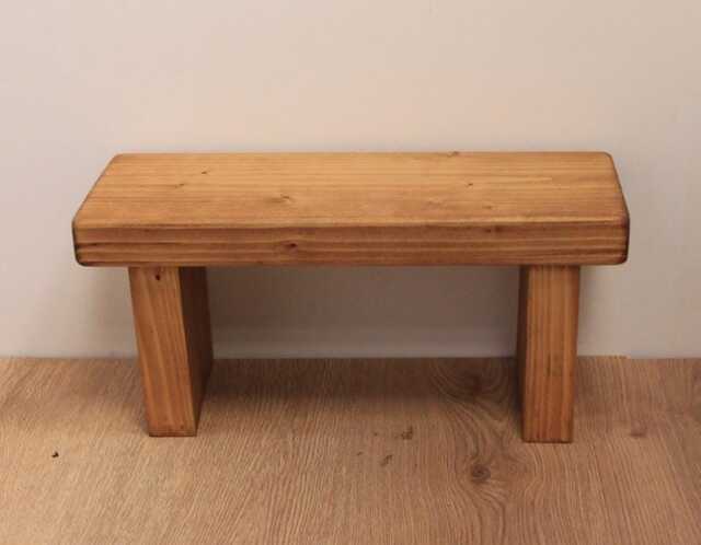 Handmade Rustic Kids Step Stool, Wooden Helper - image 1