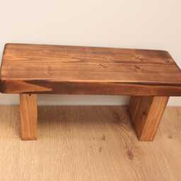 Handmade Rustic Kids Step Stool, Wooden Helper - thumbnail 3