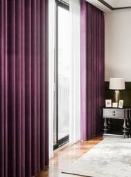 Gv16 , A Pair Of Grape Purple Velvet Curtains Living Room Curtains, Velvet Drapery Panels, Bedroom Custom Made