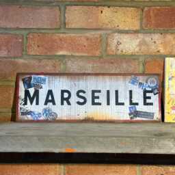 Olympique De Marseille Football Vintage Style Real Rust Metal Wall Art Les Olympiens Ultras - thumbnail 3