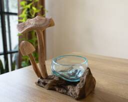 Wood Monten Glass, Molten Liquid Molten, Natural, Natural Wood, Home Decor, Room Gift