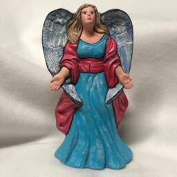 Handmade Dry Brushed Ceramic Angel Art By Marie Weaver - thumbnail 2