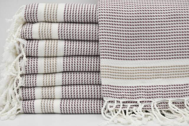 "Burgundy Peshtemal, Turkish Bath Towel, Turkey Peshtemal, Beach Towel, Cotton Towel, Spa Towel, Turkish Towel, 40""x70" - image 1