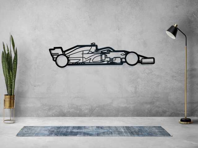 Racing Car Metal Silhouette Wall Art - image 1