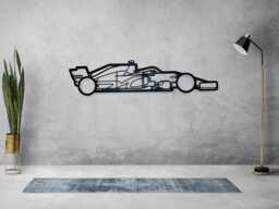 Racing Car Metal Silhouette Wall Art - thumbnail 1