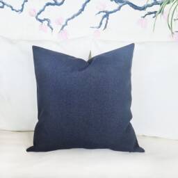 Gold Faux Leather Color Block Pillow Cover Modern Linen Cushion - thumbnail 4