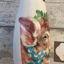 Pig Vase, Piglets , Gifts For Her, Vases, Decoupaged - thumbnail 2