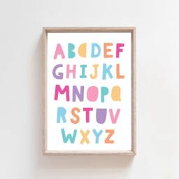 Set Of 6 Girls Nursery Prints, Bedroom Rainbow Decor, Wall Art, Playroom, Art - thumbnail 3