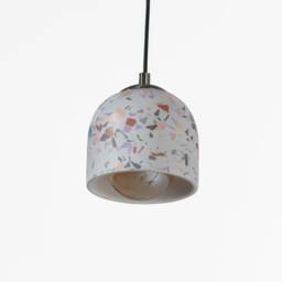 Dome Terrazzo Concrete Pendant Lamp, Stone Chandelier, Designer Hanging Lights, Scandinavian Design, Accessories - thumbnail 3