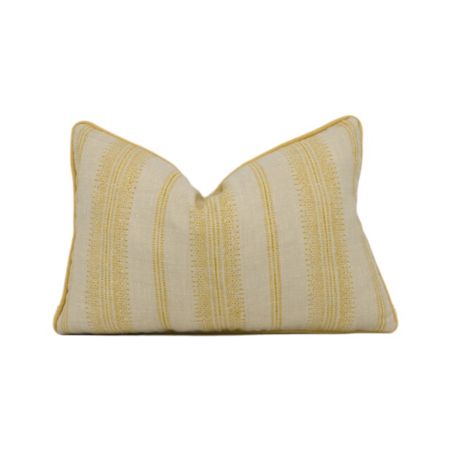 Kate Forman - Camille Saffron Stunning Piped Cushion Cover Handmade Throw Pillow Designer Home D??cor - image 1