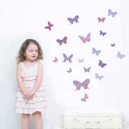 Butterfly Decal, Butterflies, Purple Butterflies Wall Stickers, Stickers - thumbnail 2