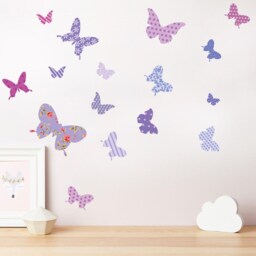 Butterfly Decal, Butterflies, Purple Butterflies Wall Stickers, Stickers - thumbnail 3